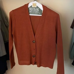 Open button down cardigan